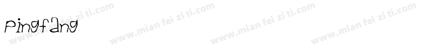 pingfang HK SE字体转换
